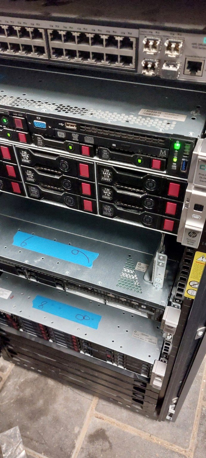 The home server rack used as part of Foundersvale's backup setup